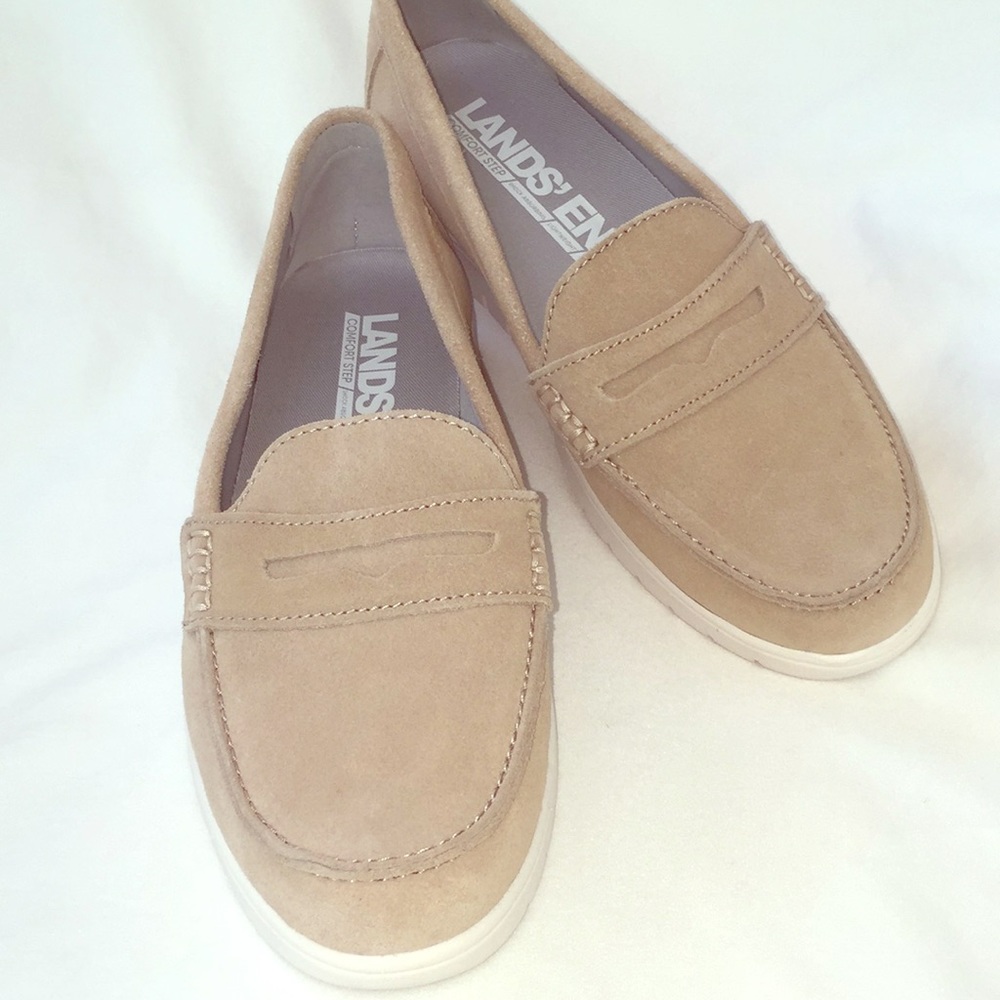NWOT Lands End Comfort Step Penny Loafers